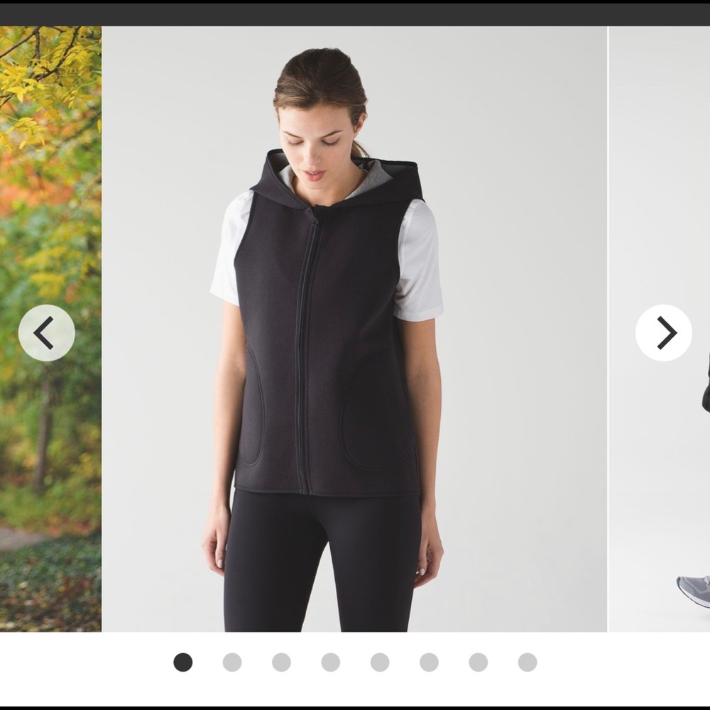Black Lululemon Insculpt Vest with Hood